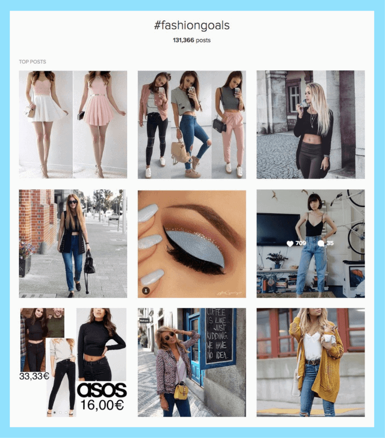 fashiongoals1 Hướng dẫn sử dụng thẻ Hashtags Instagram hiệu quả