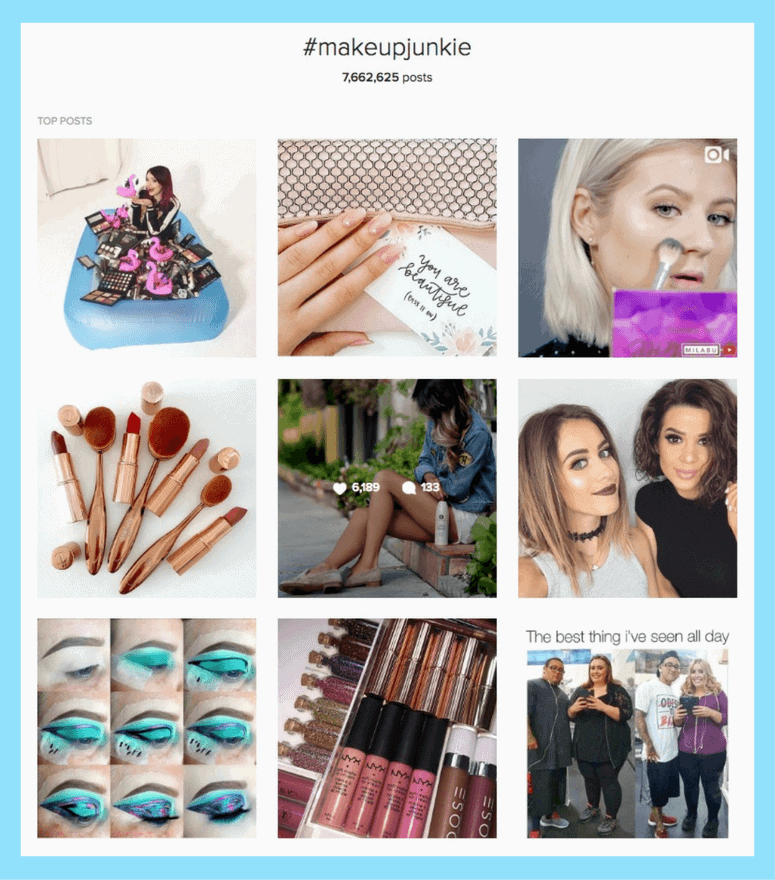 makeupjunkie1 Hướng dẫn sử dụng thẻ Hashtags Instagram hiệu quả