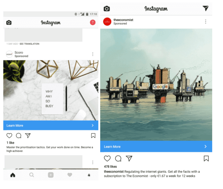 Single Image Ads instagram ads Hướng dẫn tạo quảng cáo trên Instagram mới nhất
