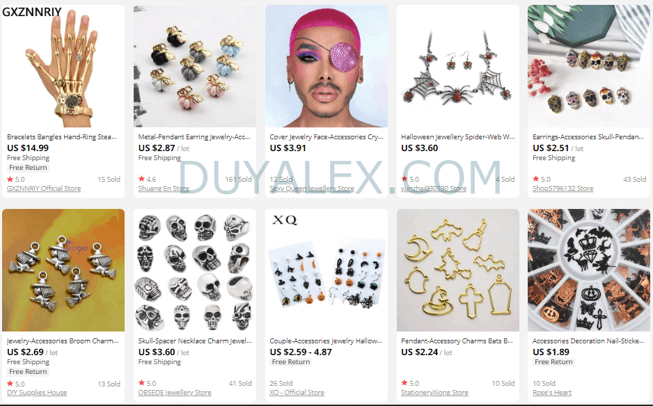 Halloween jewelry & accessories NICHE DROPSHIPPING