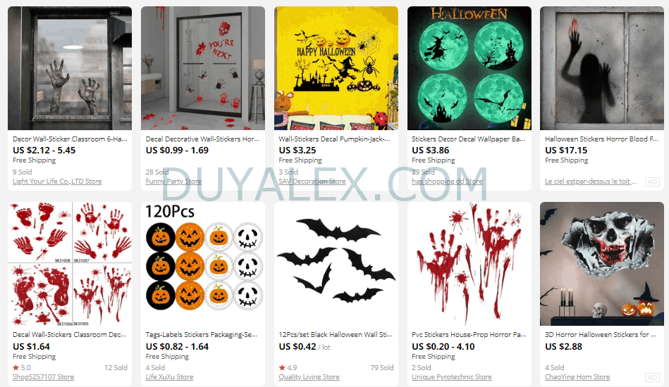 Halloween wall stickers niche dropshipping