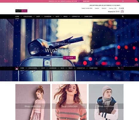 Material theme shopify download Top 18 giao diện Shopify tốt nhất