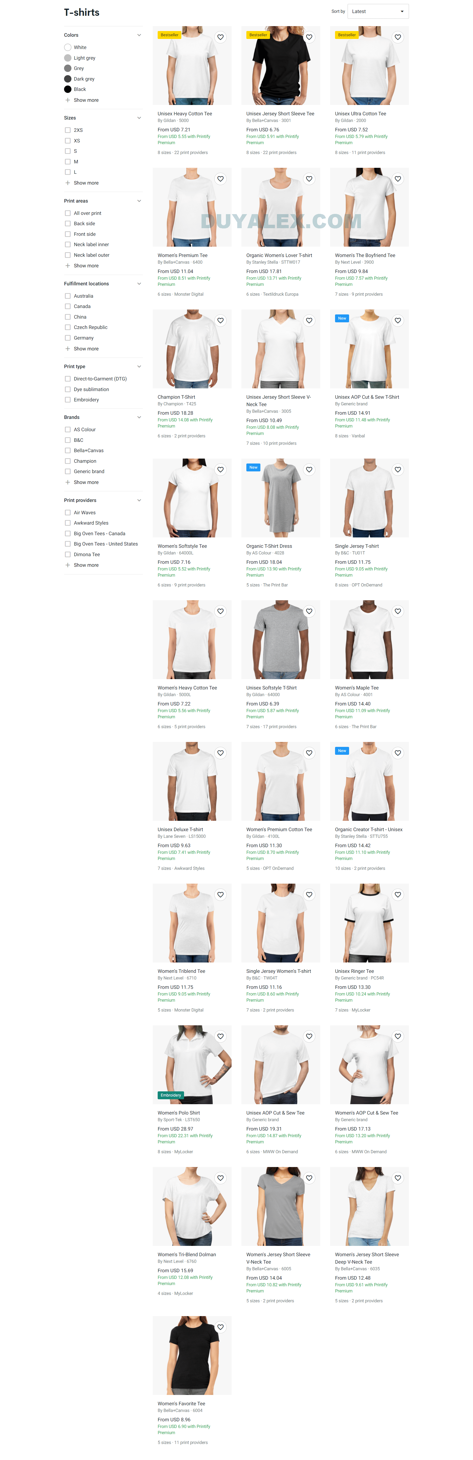 screencapture printify app products Women s Clothing T shirts 2021 04 15 20 50 25