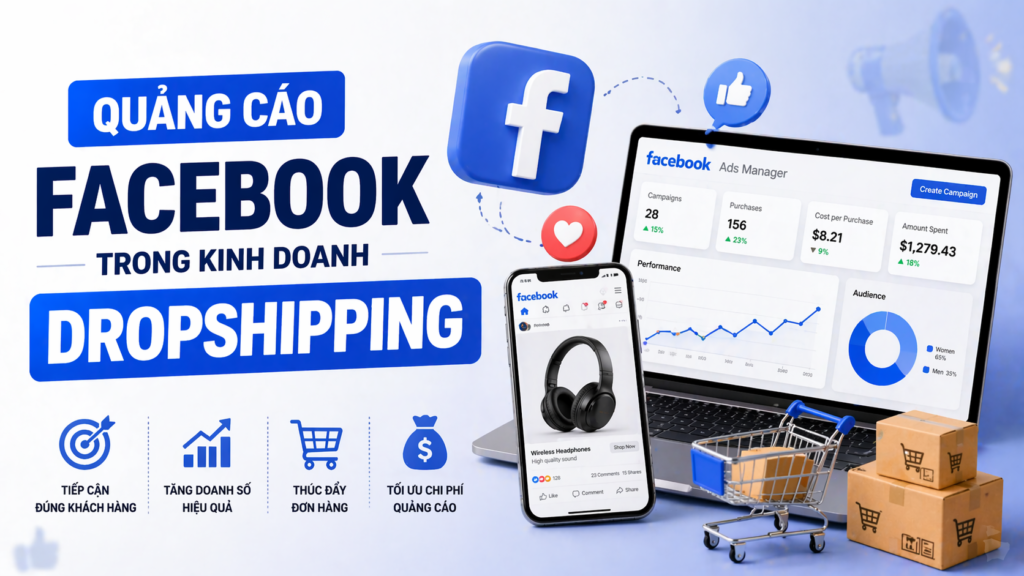 Quảng cáo Facebook trong kinh doanh Dropshipping