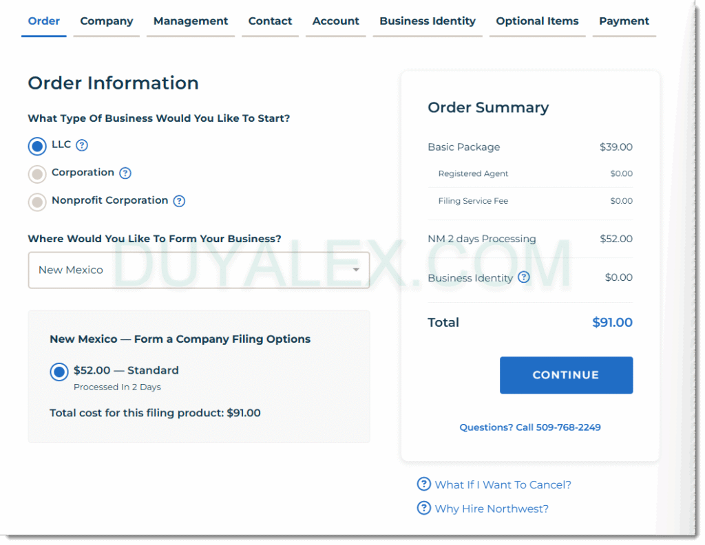 CHON BANG DANG KY LLC US
