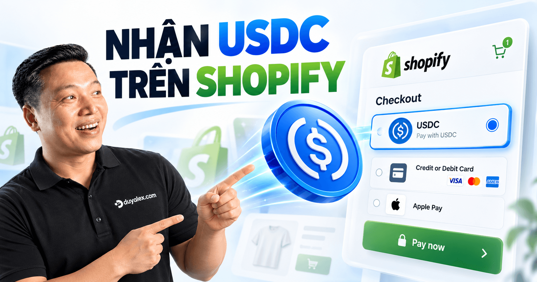 Shopify Crypto: Cách Nhận Thanh Toán USDC Trên Shopify [2026]