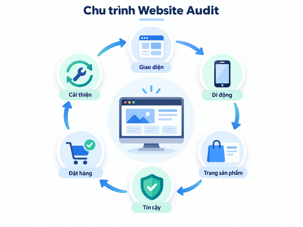 Quy trình kiểm tra cửa hàng online với Store Auditor